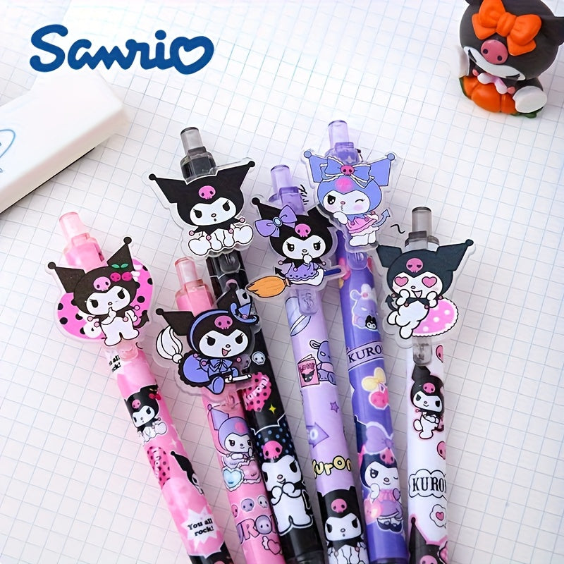A Set of 48 Sanrio for kuromi Cartoon Push-Pull Pens, Featuring Various Styles for Everyday Learning And Note-Taking. These Pens Have a Charming Design, a Slim Tip, And a Telescopic Mechanism., The Ideal Gift Choice for Home Supplies And Presents. Ideal