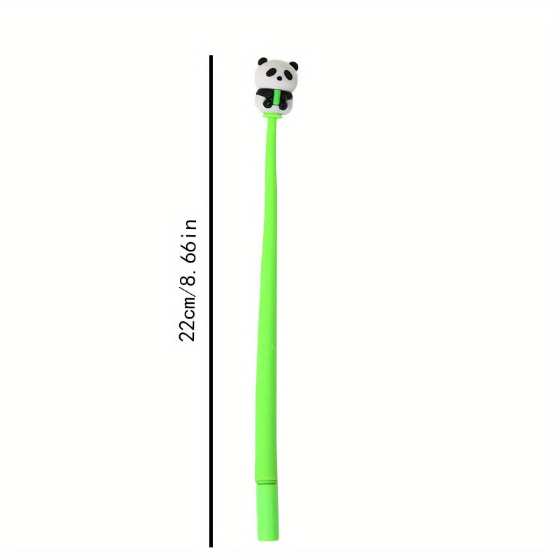 Back to school season 48pcs 0.5mm soft rubber panda shaking neutral pen cute shape swing pen prize pen gift pen stationery