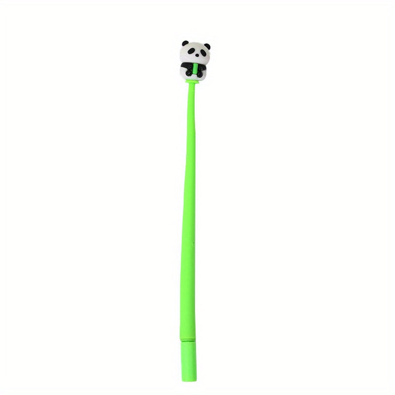 Back to school season 48pcs 0.5mm soft rubber panda shaking neutral pen cute shape swing pen prize pen gift pen stationery