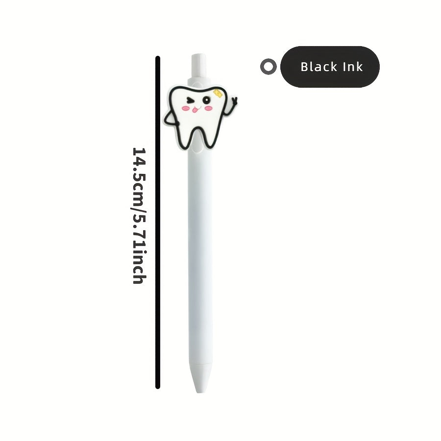 Bulk Set of 20 Retractable Dental Pens with Black Ink, Perfect Gifts for Dentists And Dental Assistants, Suitable for Office, And Home Stationery.