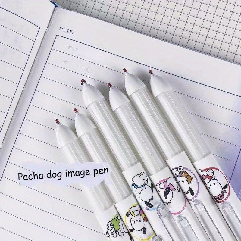 Y2K for Pochacco Get Well Soon Gift Set- Quick-Dry Gel Ink Pens, 0.5mm Fine Point, Plastic Body with Cute Cartoon Design, Ideal for Students& Exams(Pack Of XT0057, XT0057, XT0057), Christmas, Pastel Gel Pens, Cute Pencils, for Pochacco Pens, Pens Set,