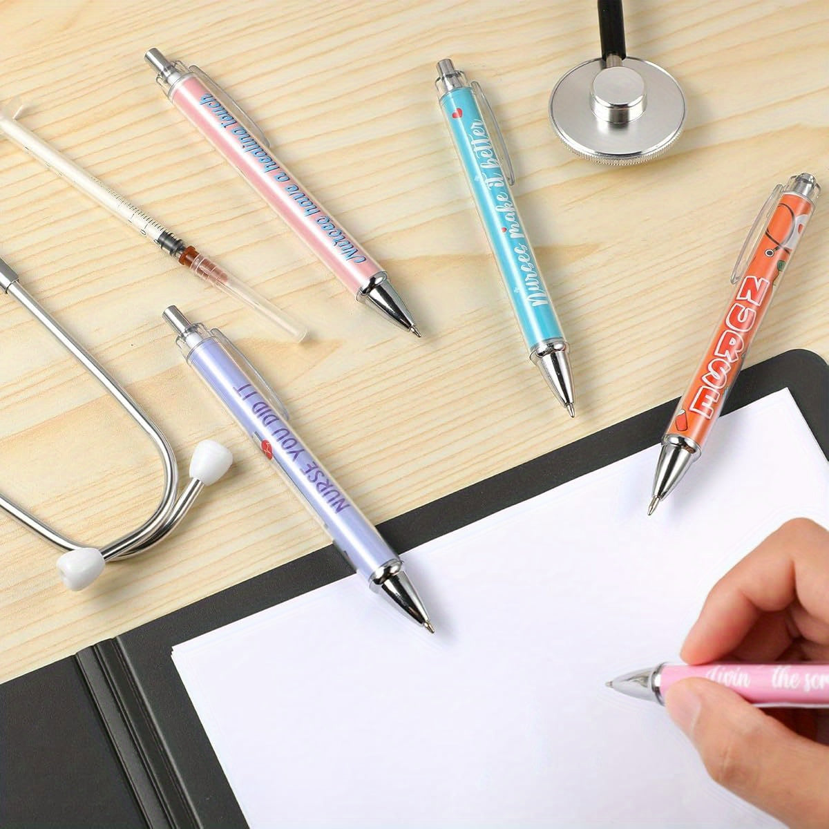 Nurse Ballpoint Pens Lovely Cartoon Cute Retractable Nursing Funny Ink for Medical Assistants Students Workers Office Appreciation Gifts ( 10pcs), Funny Pens for Coworkers, Mini Ballpoint Pen, Pen Gift Set, Luxury Pens for Men, Coloured Pens, Work