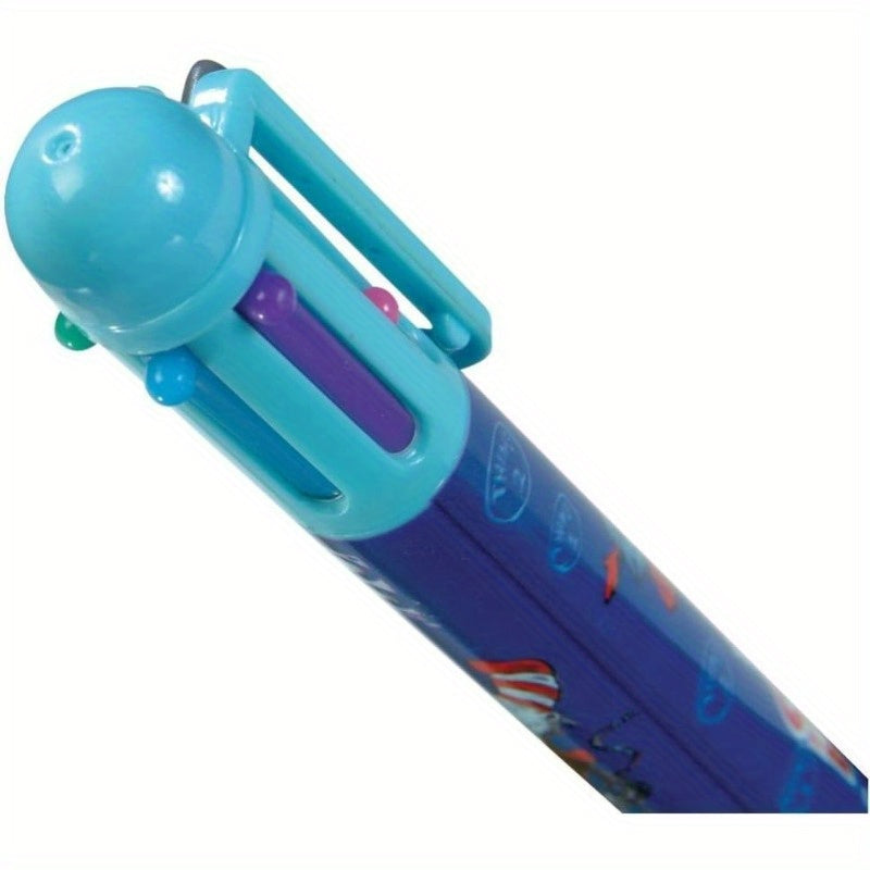 DDES Dr. Seuss Retractable Ballpoint Pen 6Color Multicolor Ink Cartoon Characte for School plies Pack of 12