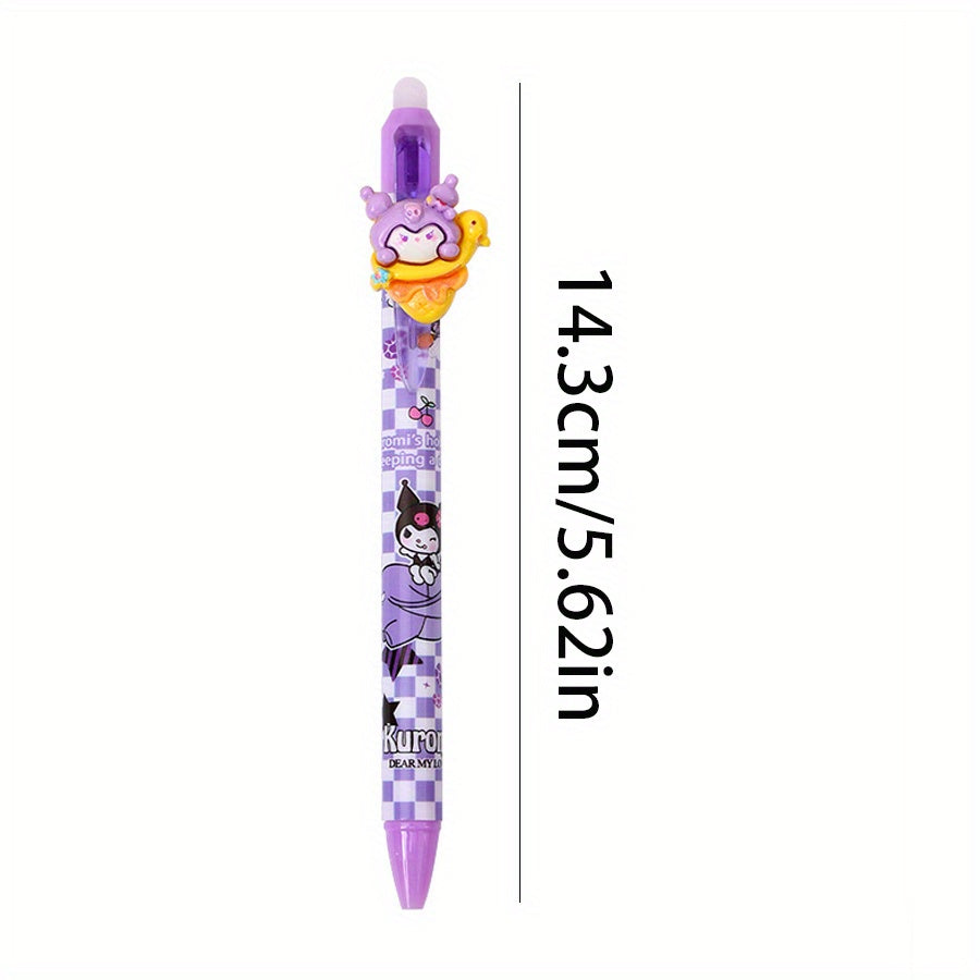 36pcs Sanrio for hello kitty Ice Cream Design Retractable Ballpoint Pens - Cute Cartoon Character Pens with 0, 5mm Fine Tip, Ergonomic Grip, Blue Ink for Office, School, Exams & Prizes, School Supplies, Playful Design, Smooth Writing