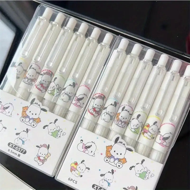 Y2K for Pochacco Get Well Soon Gift Set- Quick-Dry Gel Ink Pens, 0.5mm Fine Point, Plastic Body with Cute Cartoon Design, Ideal for Students& Exams(Pack Of XT0057, XT0057, XT0057), Christmas, Pastel Gel Pens, Cute Pencils, for Pochacco Pens, Pens Set,