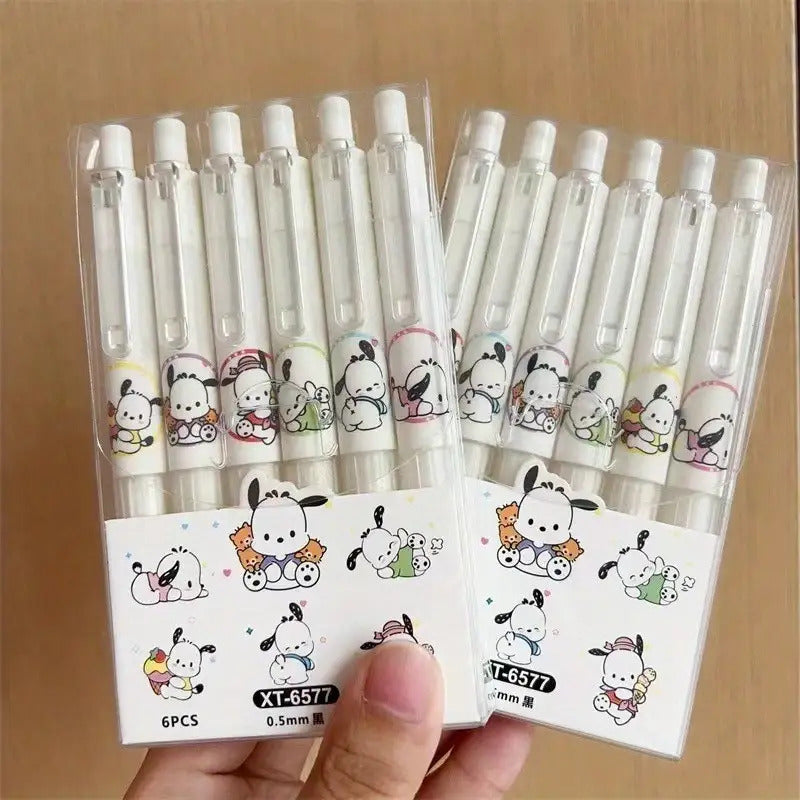 Y2K for Pochacco Get Well Soon Gift Set- Quick-Dry Gel Ink Pens, 0.5mm Fine Point, Plastic Body with Cute Cartoon Design, Ideal for Students& Exams(Pack Of XT0057, XT0057, XT0057), Christmas, Pastel Gel Pens, Cute Pencils, for Pochacco Pens, Pens Set,